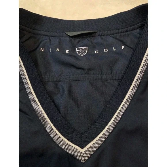 NIKE GOLF MENS SLEEVELESS PULLOVER VEST NAVY BLUE. SEE DESCRIPTION FOR SIZING - Picture 2 of 8